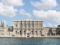 Exterior view of Dolmabahce Palace near CVK Hotels