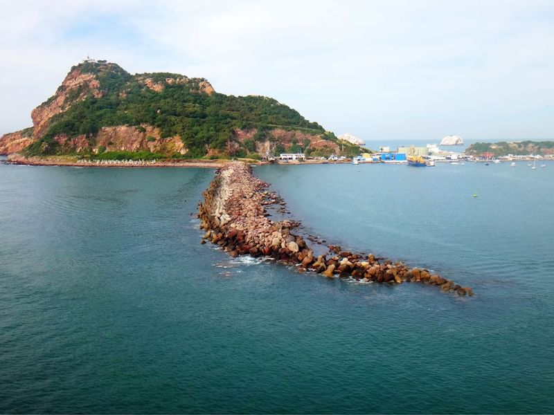 Vista aérea del Parque Natural El Faro cerca de Hoteles Fiesta Inn