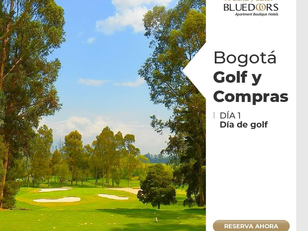 Golf y compras en Bogotá plan de hoteles Bluedoors 