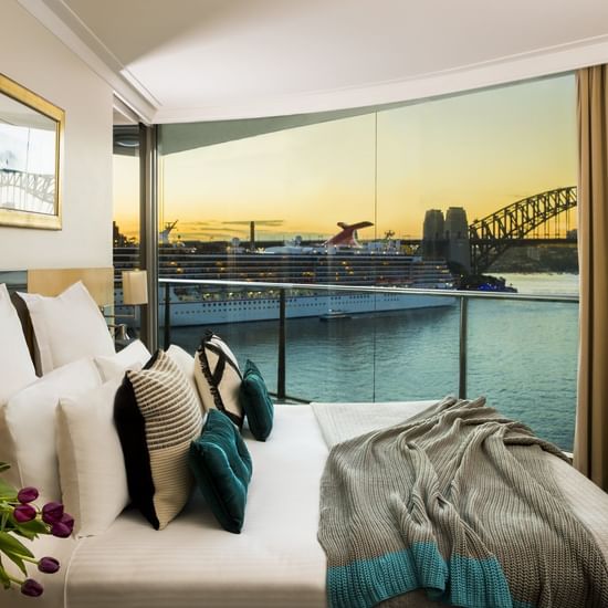 Two-bedroom harbour view Suite at Pullman Quay Grand Sydney