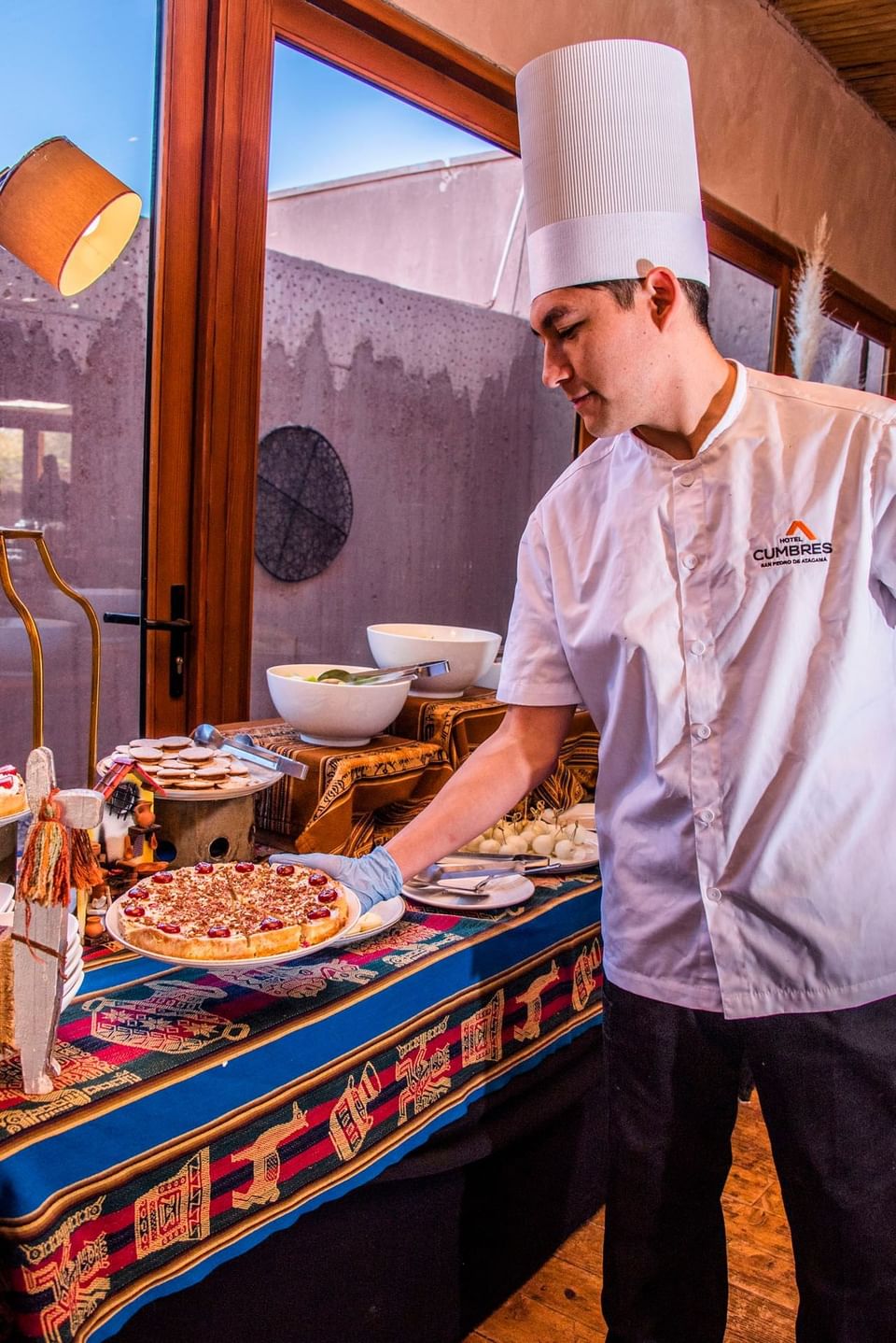 Buffet at Hotel Cumbres San Pedro de Atacama in Chile