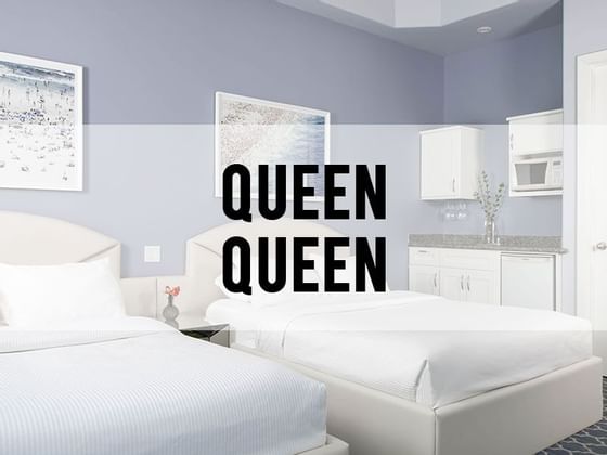 Queen Queen Room category header at Retro Suites Hotel