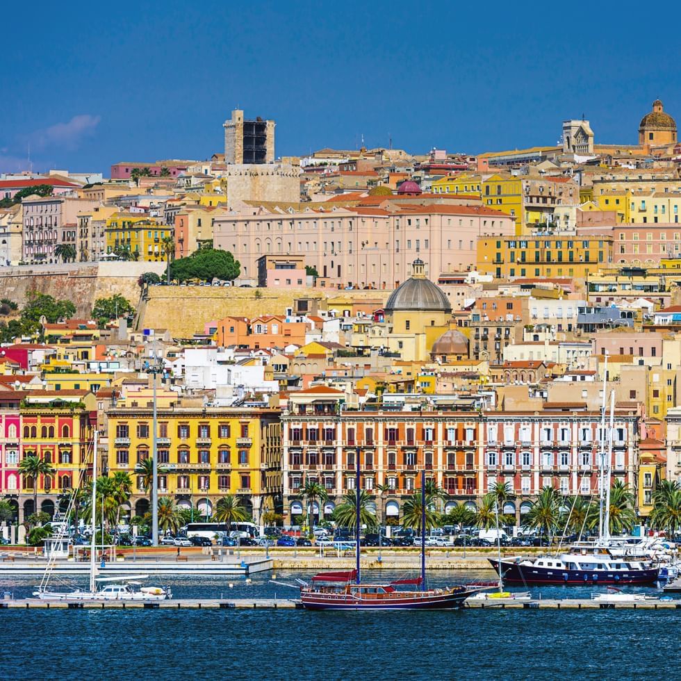 View of Cagliari city near Falkensteiner Hotels