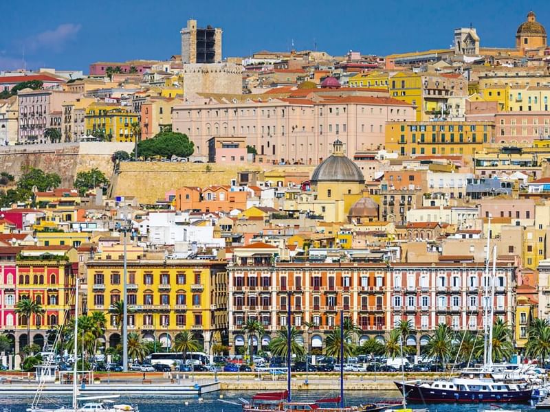 View of Cagliari city near Falkensteiner Hotels