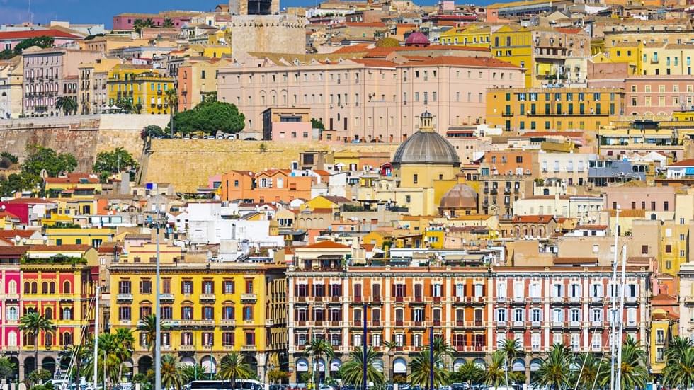 View of Cagliari city near Falkensteiner Hotels