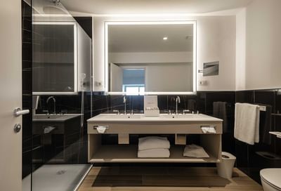 The bathing area in Amoris Room at Sublimis Boutique Hotel Camogli