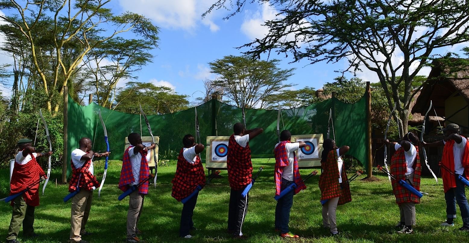An archery experience at Sweetwaters Serena Camp