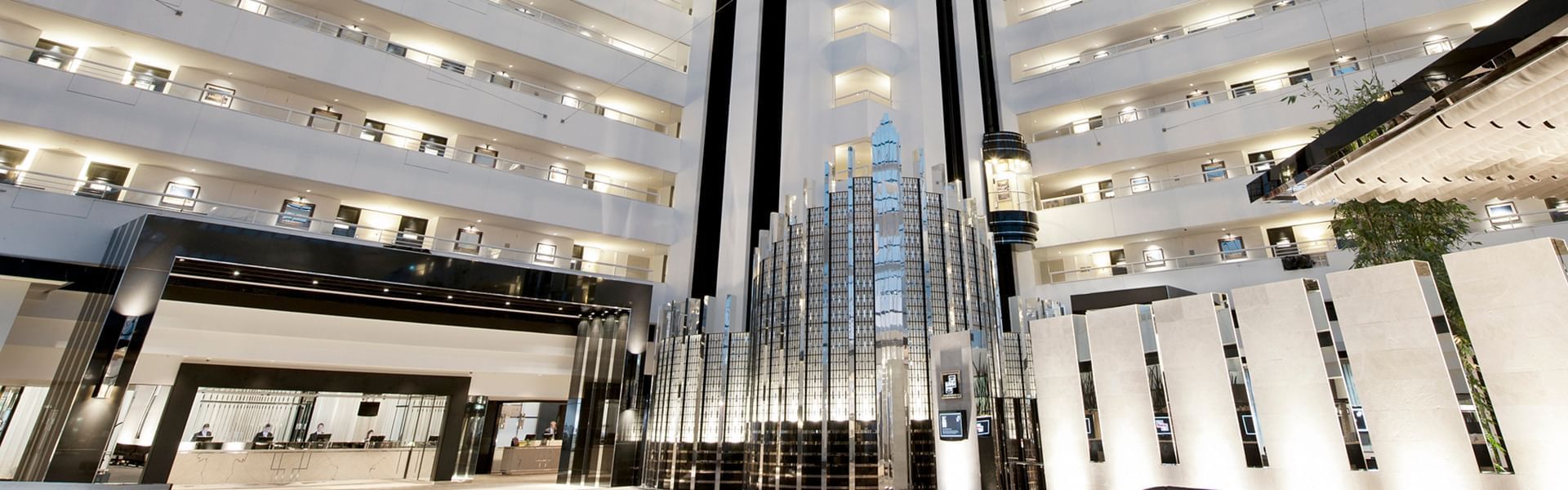 Interior of the lobby area at Crown Metropol Perth