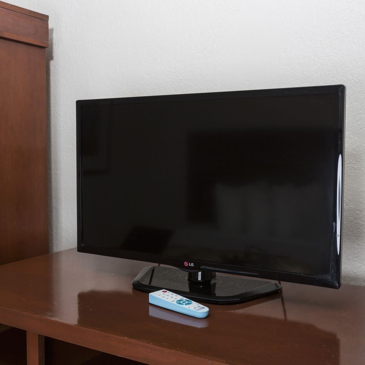 Image of a LED television on a stand at Flamingo Express Hotel