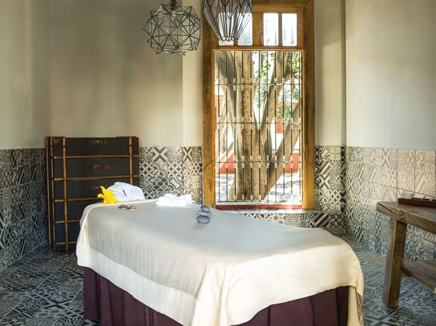 Spa bed in Fiesta Americana Hacienda Galindo Resort & Spa