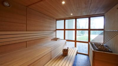Close-up of Sauna facilities at Ana Hotels Sport