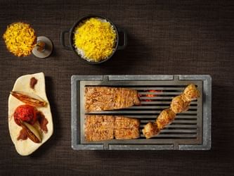 Close-up of Iranian Friday Lunch in Engima at Palazzo Versace 