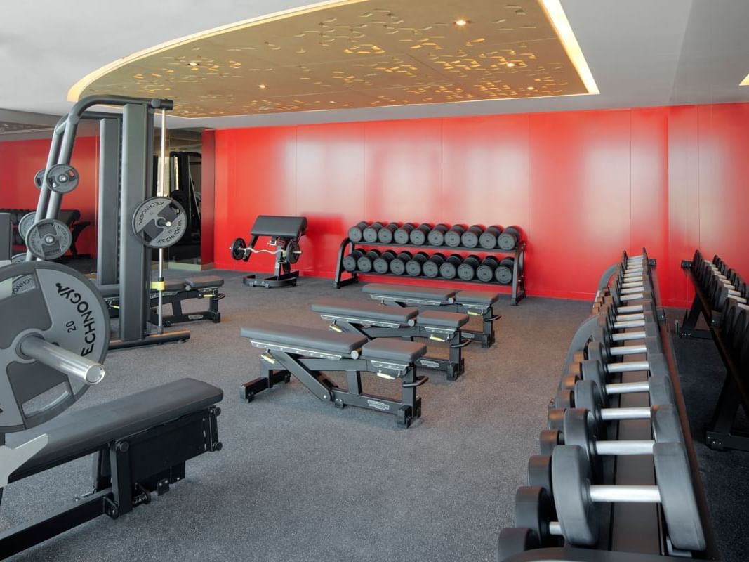 Fully equipped Gymnasium at Paramount Hotel Dubai