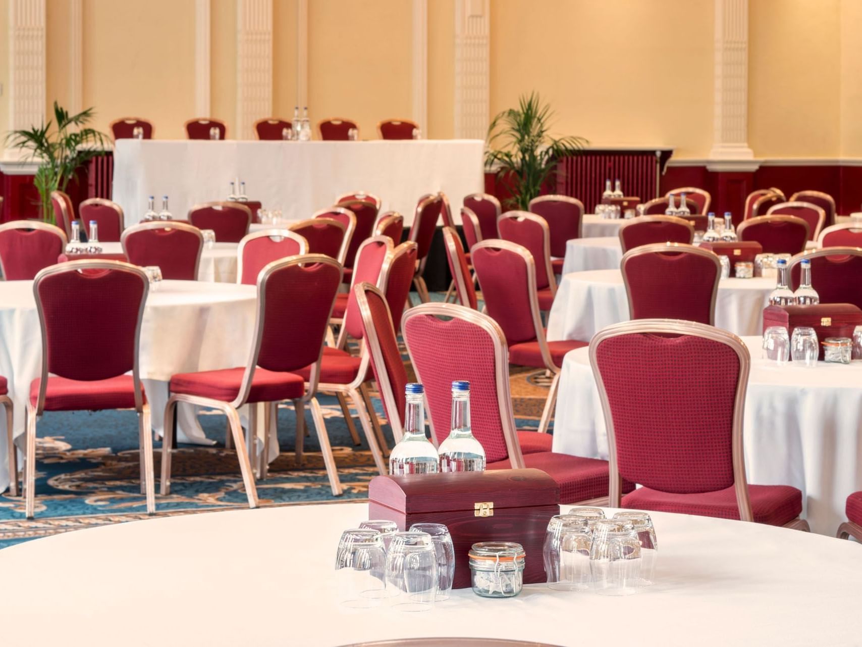 Chairs arranged in Lancastrian, The Imperial Hotel  Blackpool