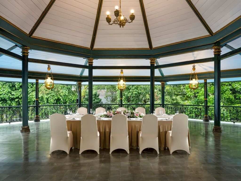 The arranged Bale Kambang Room at Royal Ambarrukmo Yogyyakarta