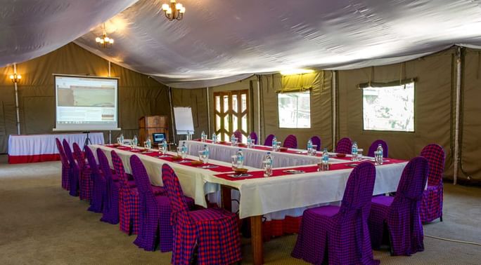 Interior of The One Conference Room at Ngorongoro Serena