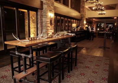 Interior of Cocktail Reception at Stein Eriksen Lodge