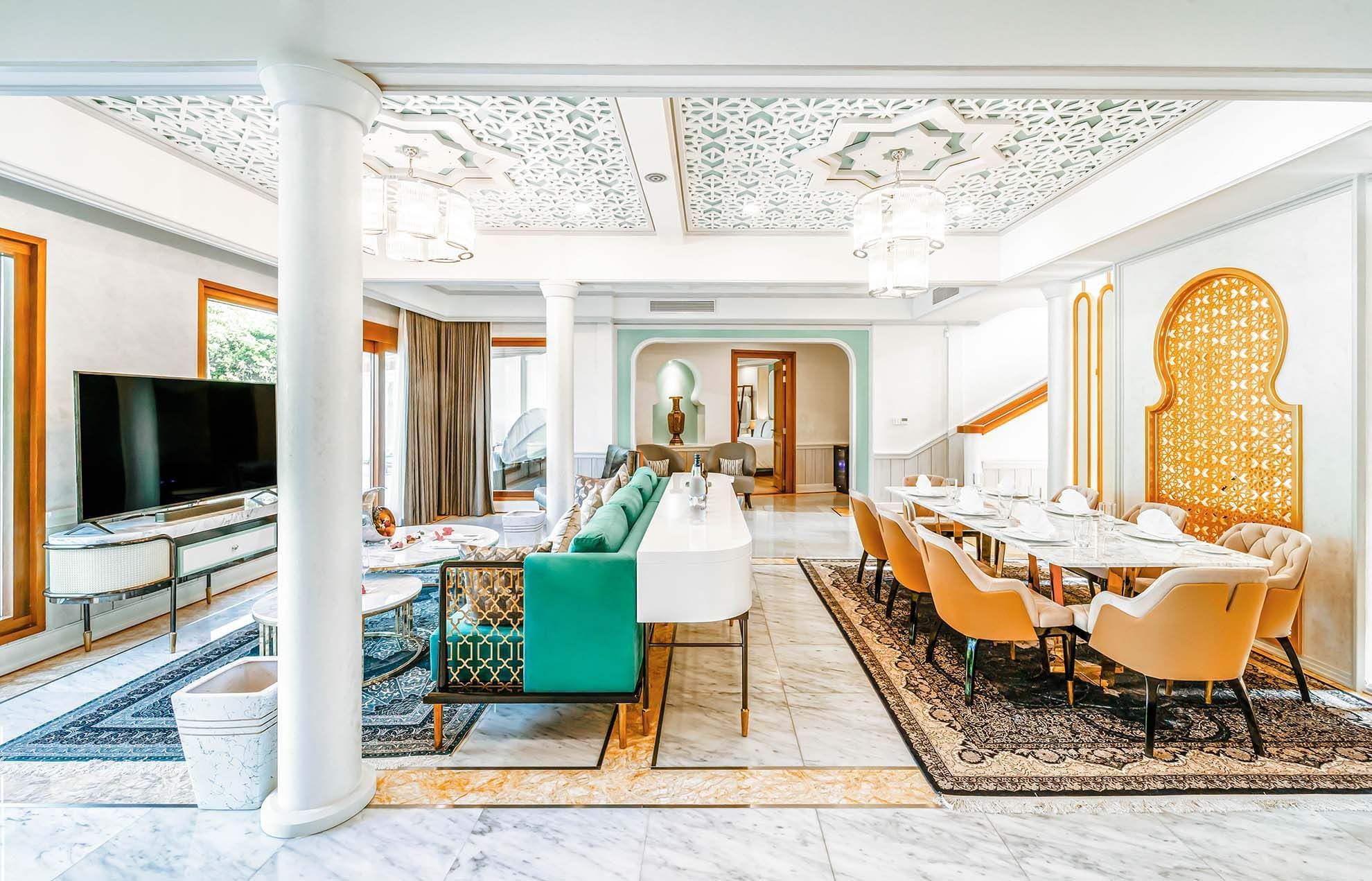 Living area in Grand Beach Residence, The Signature Collection