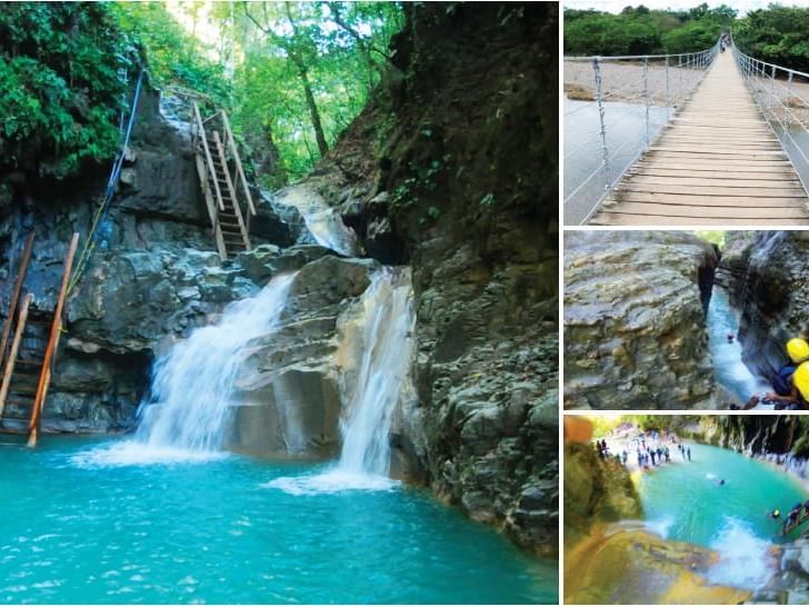 Collage of 27 Waterfalls, Damajagua near Blue JackTar Hotel