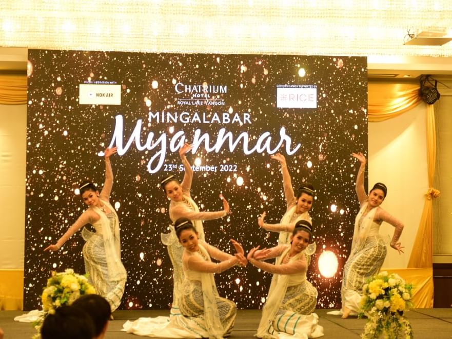 Traditional dancers dancing at an event held at Chatrium Royal