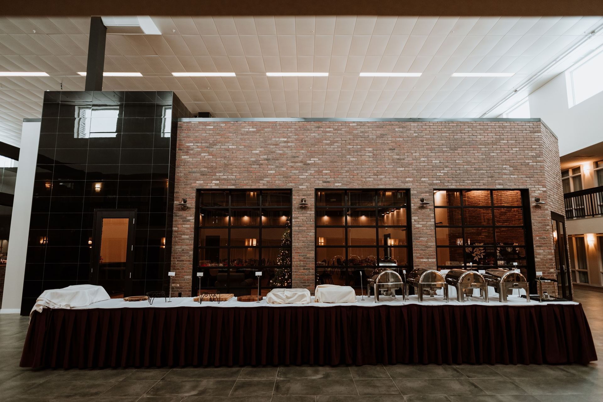 meetings catering table