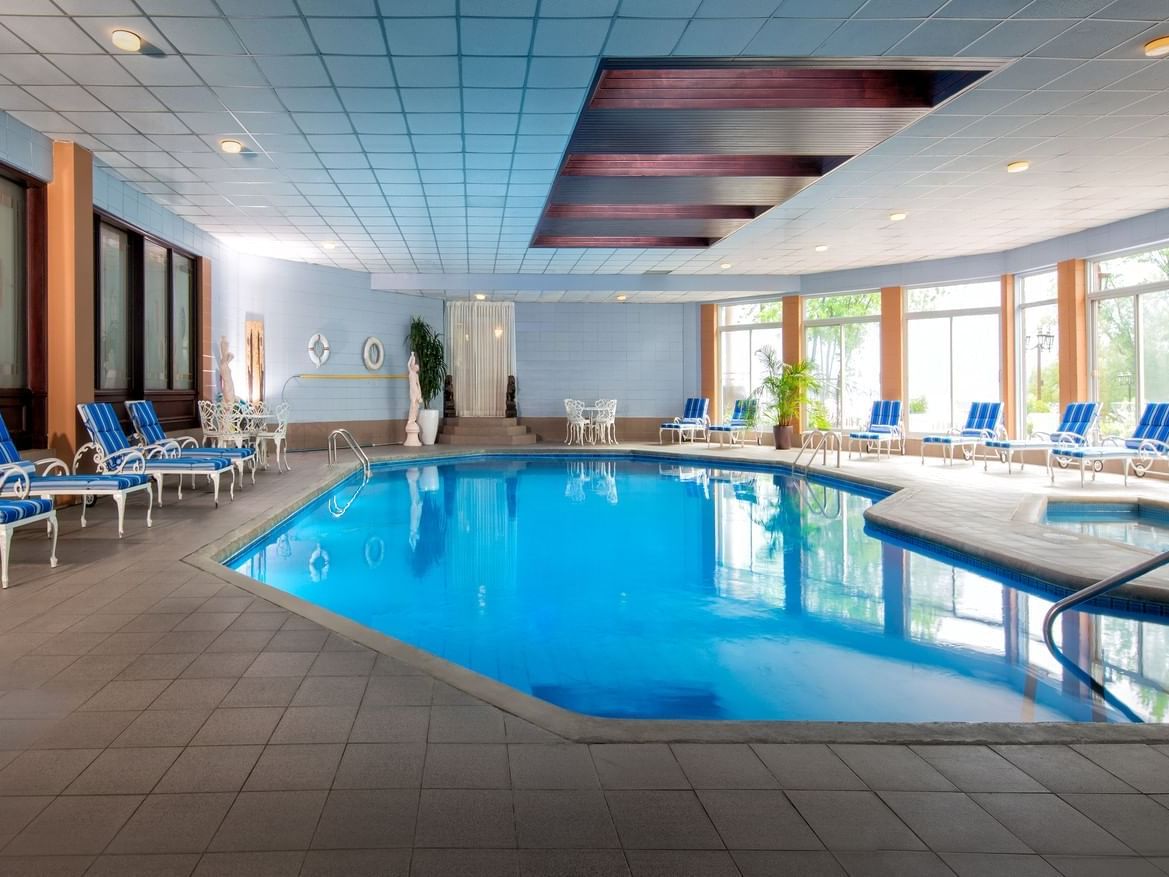 Indoor Swimming Pool, Sauna & Whirlpool at Chateau Vaudreuil
