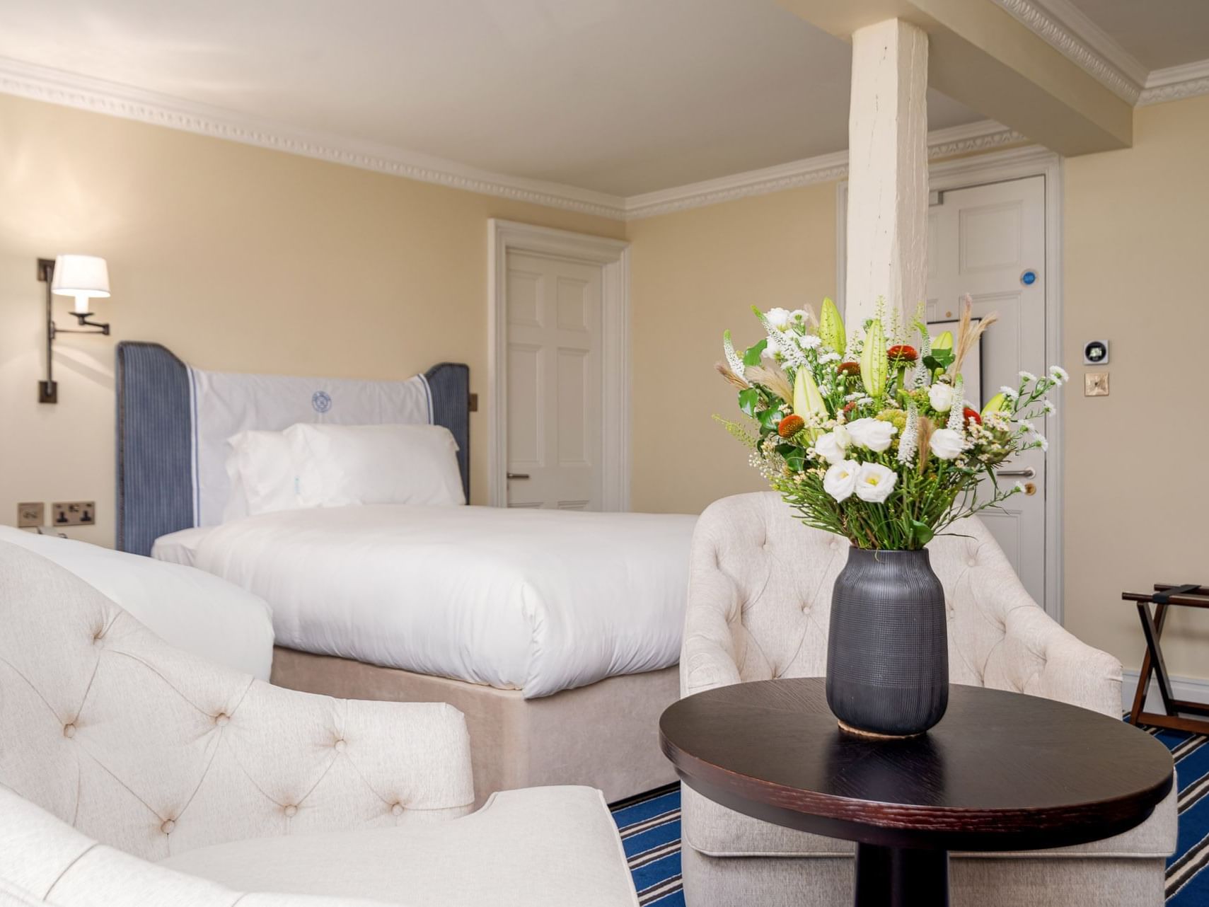 Interior of Riverside Twin Room at The Relais Henley