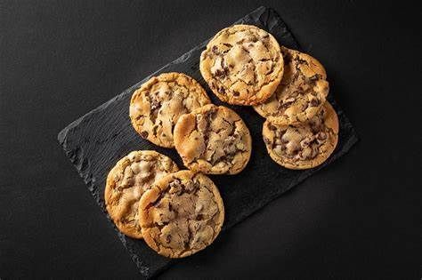 Top view of Chocolate Chip Cookies served at Hotel Jackson