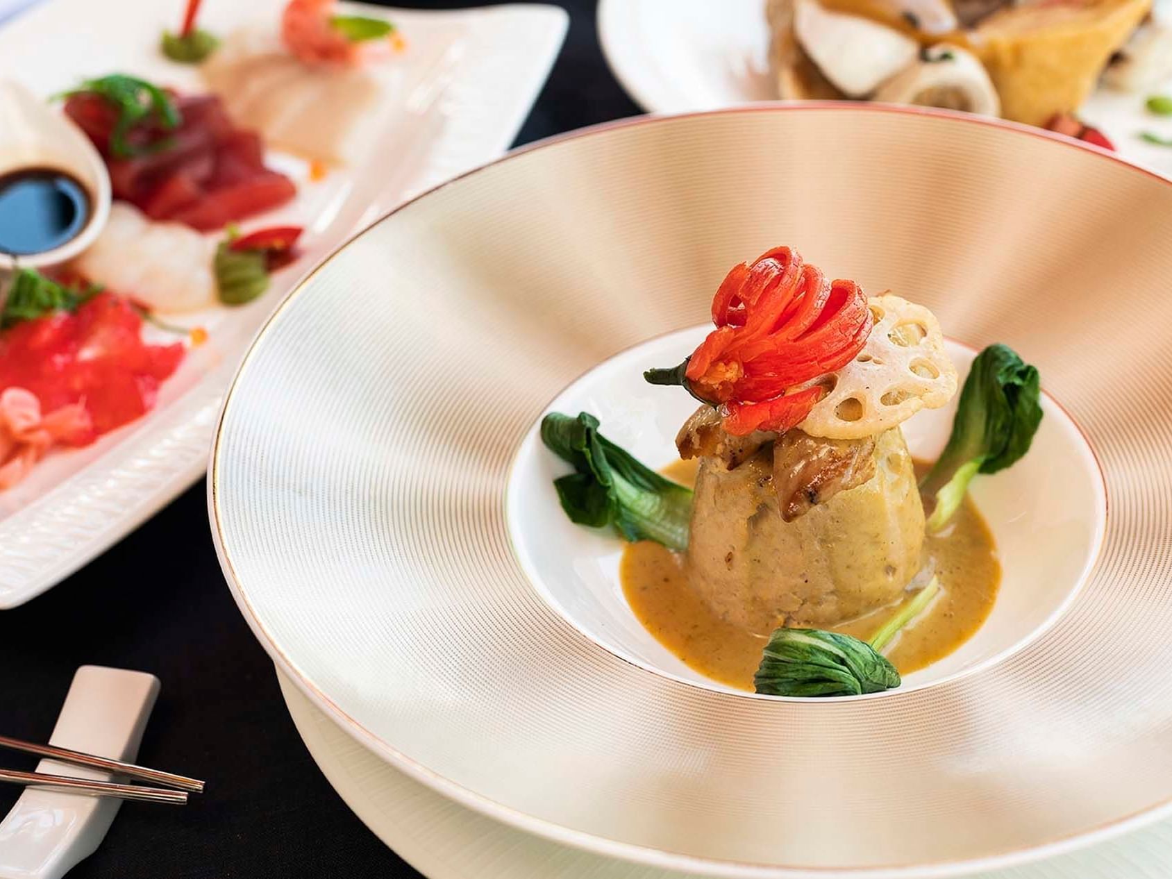 Dish served in Infinity Restaurant at Daydream Island Resort