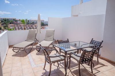 Sunset Bay Club Two Bedroom Family Balcony