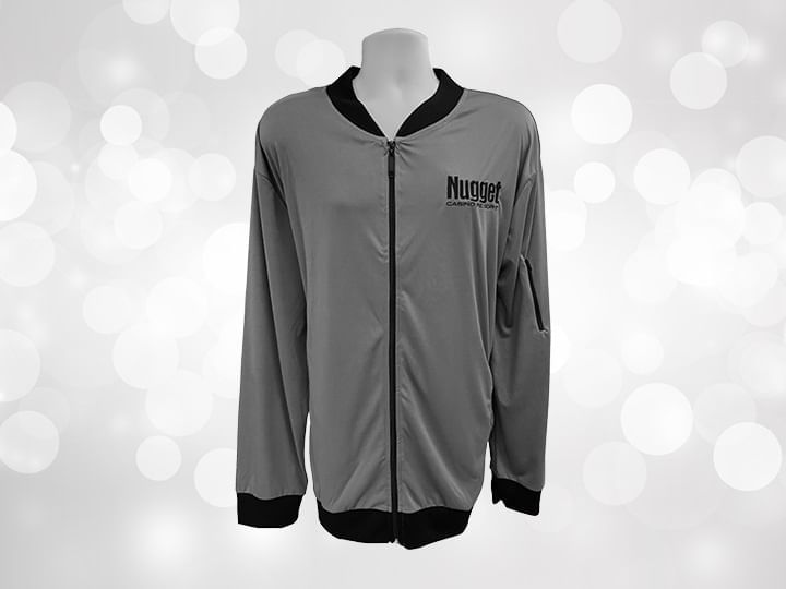Grey Long Sleeve Jacket with Nugget Logo