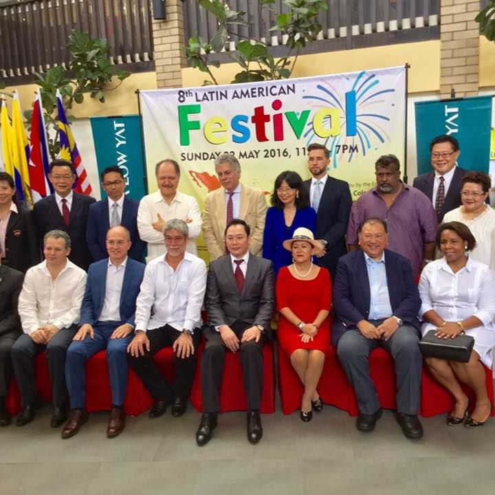 A group at Latin American Festival ceremony at Federal Hotels