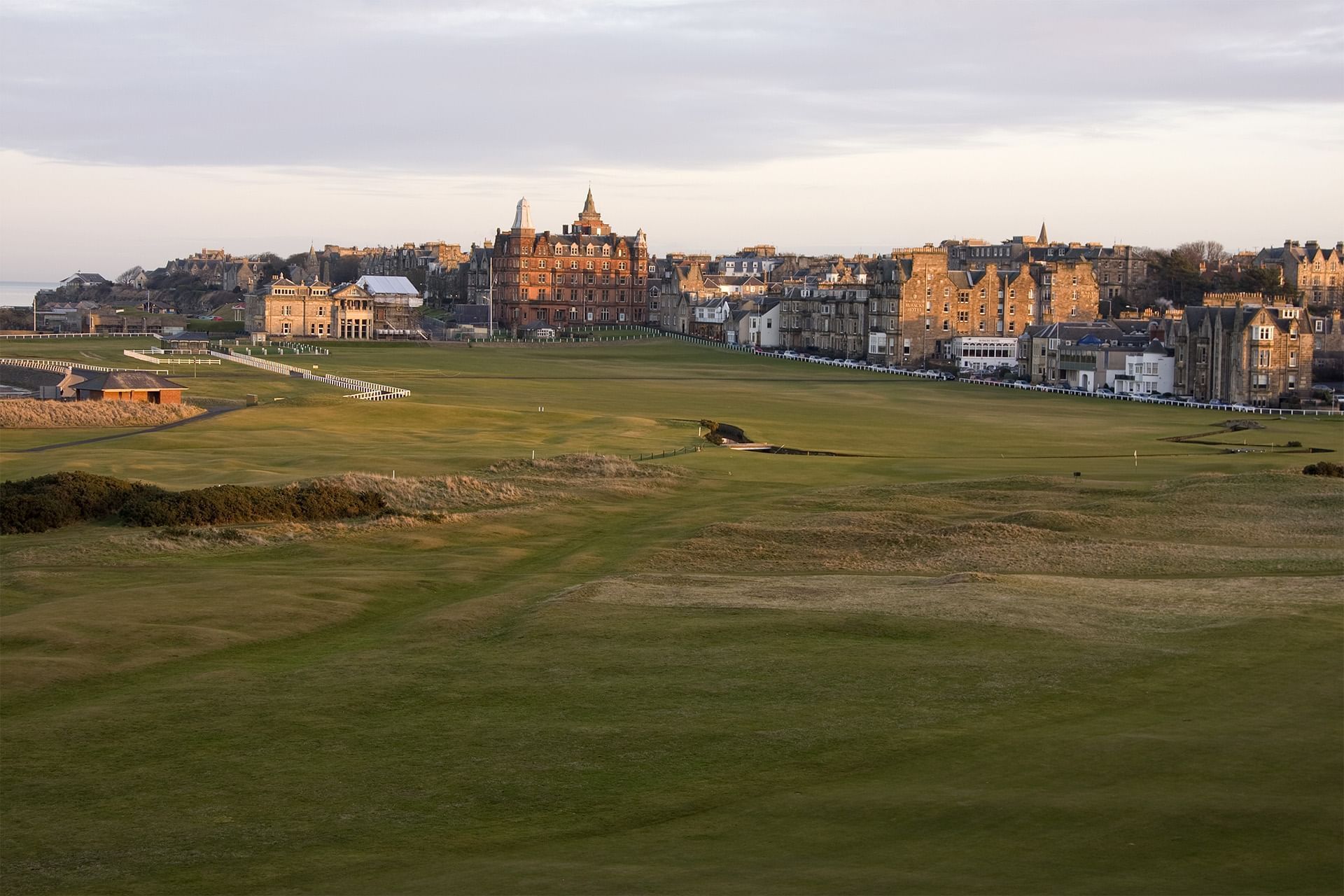 Distant view of the Royal and Ancient Golf Club of St Andrews, Hotels near St Andrews Golf course