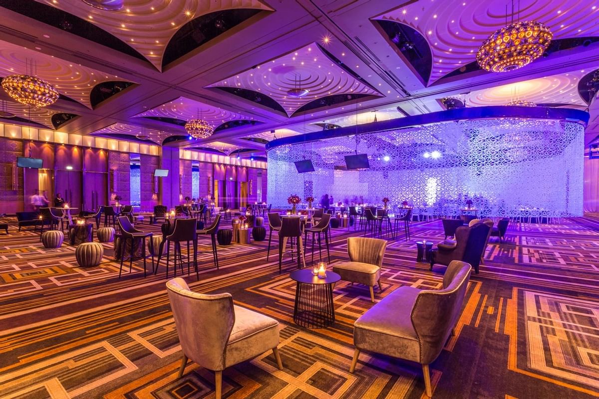 Meetings in Palladium with chairs at Crown Hotel Melbourne