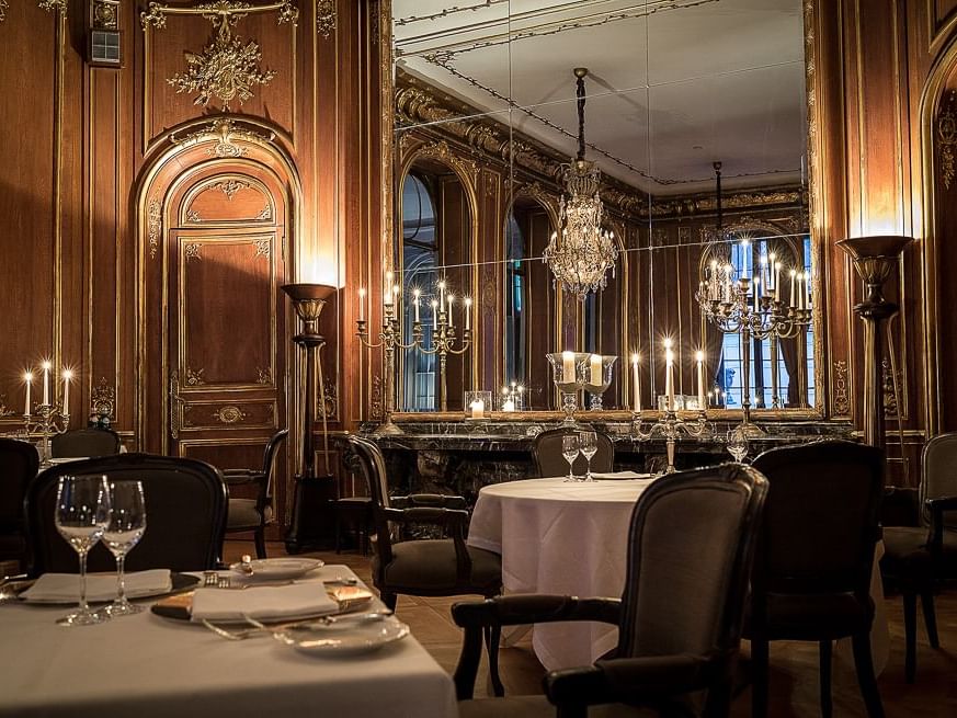 Interior of the Dining Area at Patrick Hellman Schlosshotel