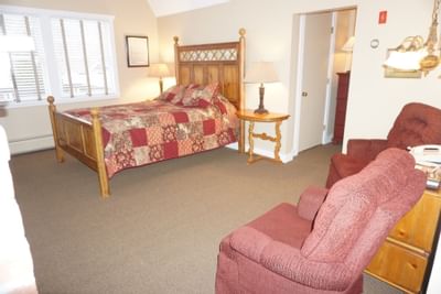 bedroom with chairs