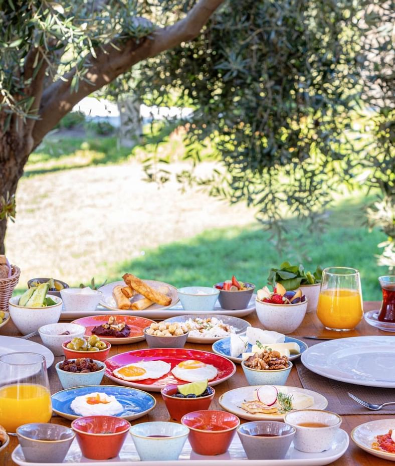 Dishes served on a table at Kairaba Hotel