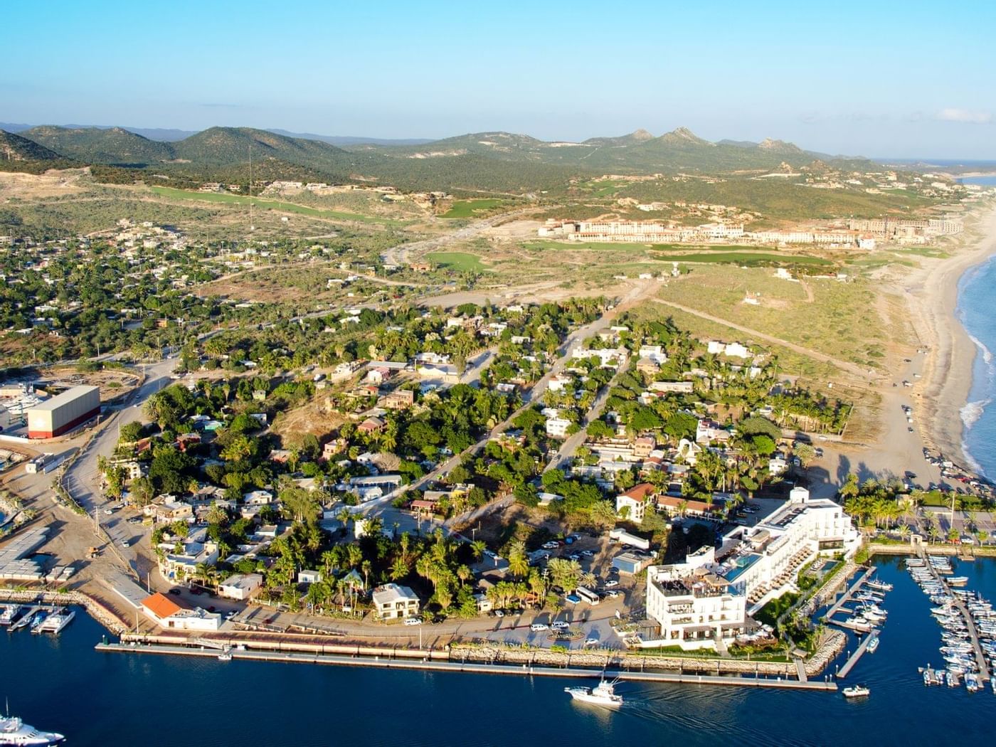 Aerial view of San José del Cabo near Fiesta Americana Travelty