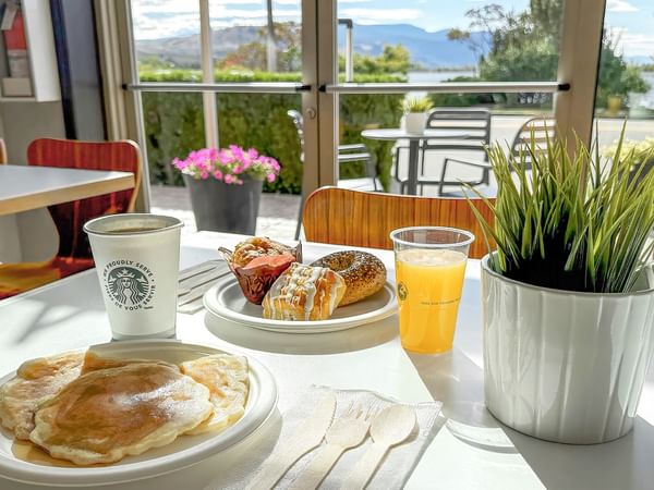 continental breakfast spread