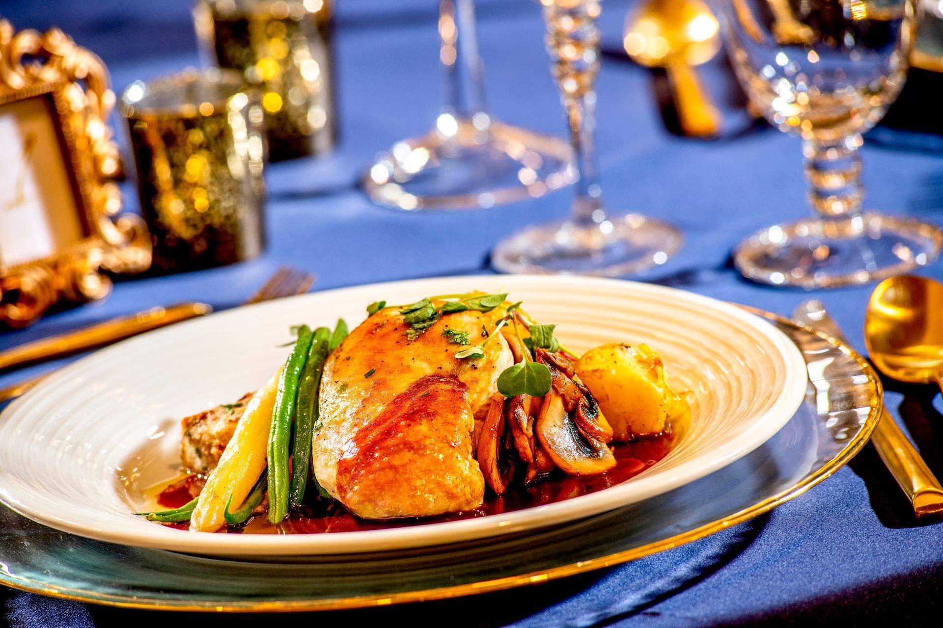 Closeup of a dish served in Cunard at Atlantica Hotel Halifax