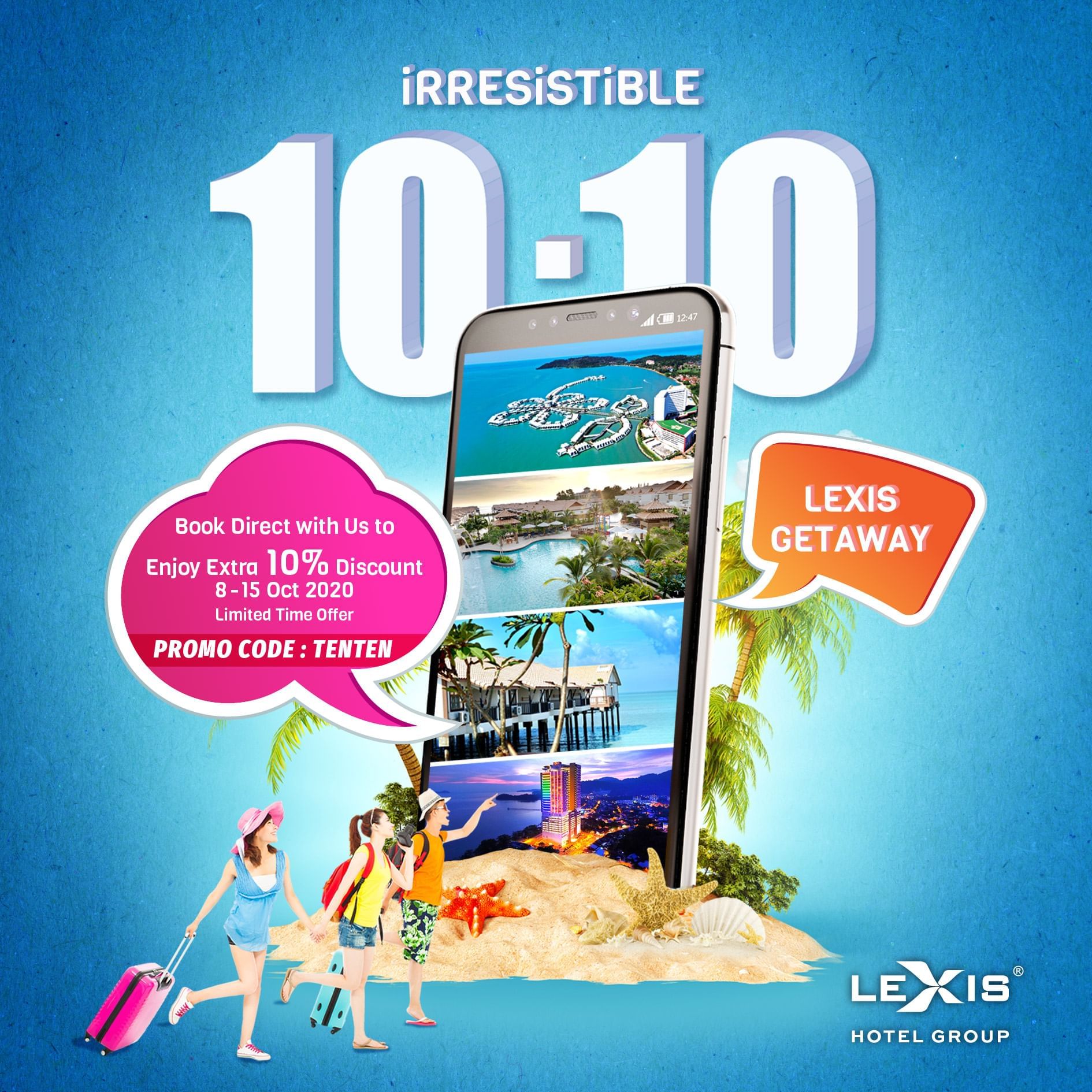 Join Lexis Hotel Group’s 10/10 Sale and Treat You and Your Loved Ones to A Relaxing Beach Vacation in Port Dickson and Penang