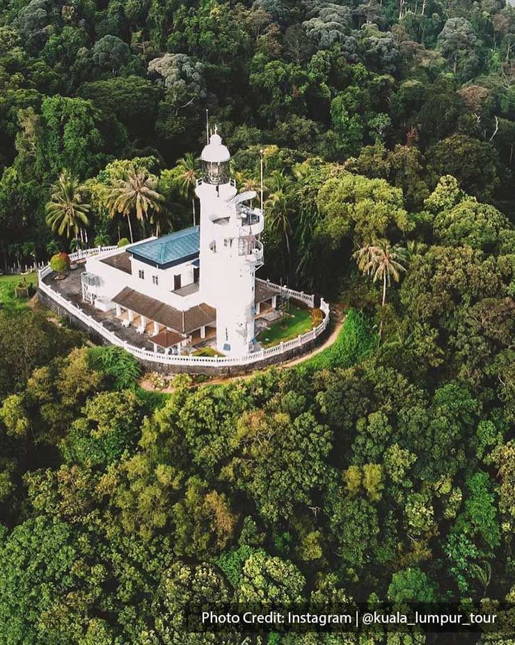 Cape Rachado Lighthouse from above