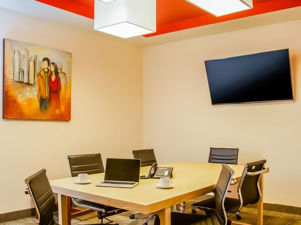 Conference setup in Salon A event room at Fiesta Inn Hotels