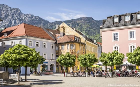 Buildings & mountains near Precise Bad Reichenhall Bavaria