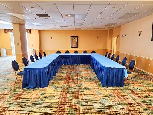 U-shaped meeting room set up at Lake Buena Vista Resort Village & Spa
