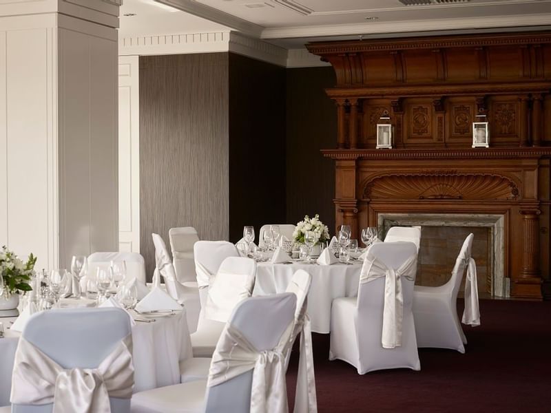 wedding decorations on tables at Pullman Melbourne on the park