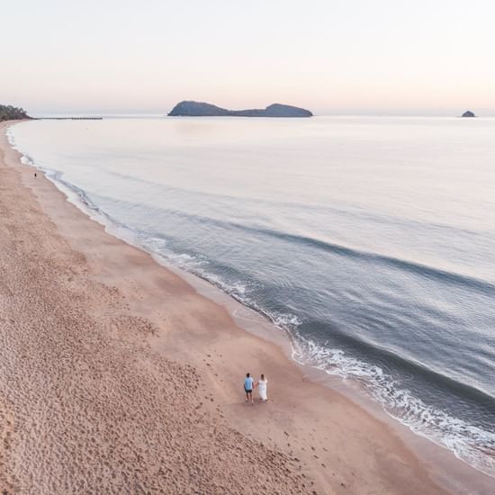 View of the beach at Pullman Palm Cove Sea Temple Resort & Spa