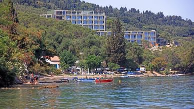 Exterior view of the hotel  & beach at Kairaba Mythos Palace