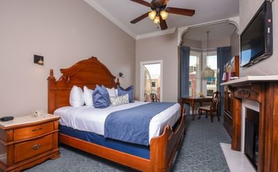 Comfy bed in 1-Queen Bed Room at Horton Grand Hotel