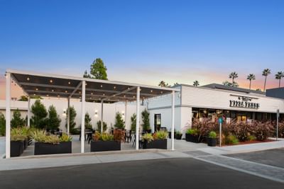 Exterior view of the Pizza Press Restaurant at Anaheim Hotel